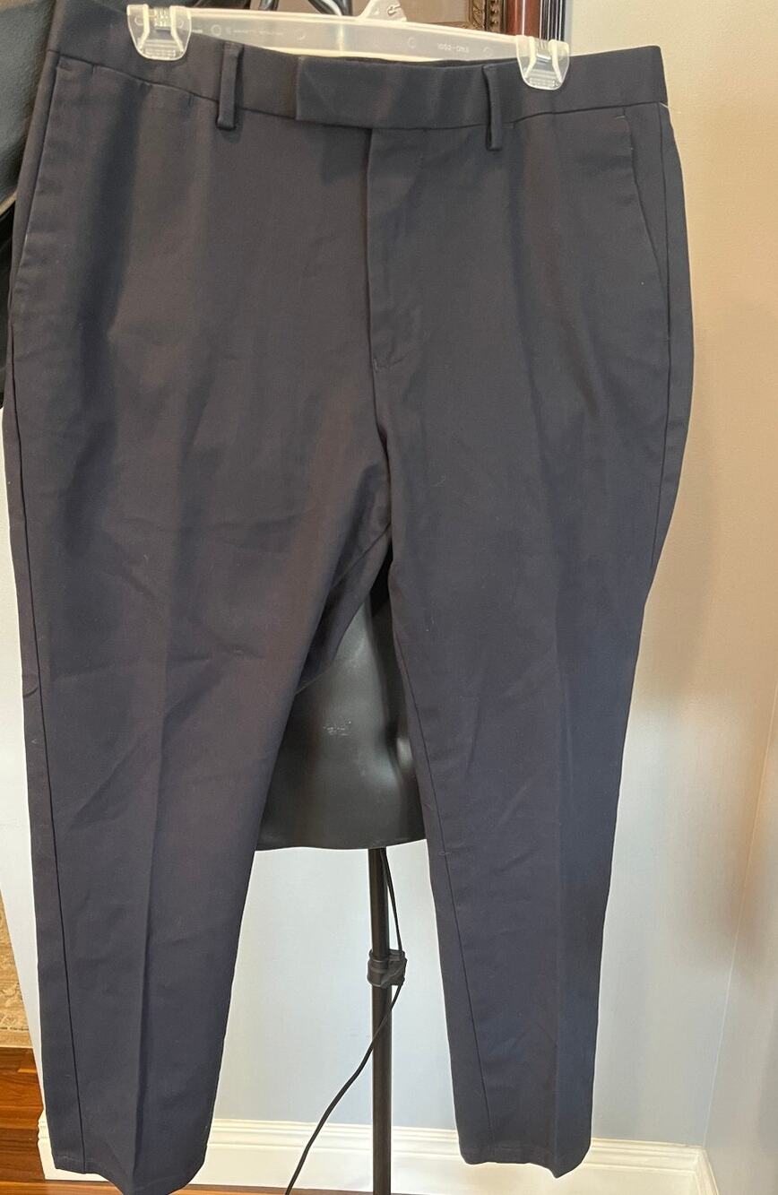 REISS Men's Navy Slim Fit Tailored Suit Trousers Dress Pants